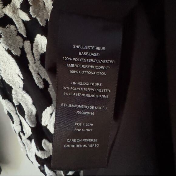 Alice + Olive Mesh Lace Embroidered Long Sleeve Dress Cutout Back Cut Out Zip 10 - Picture 8 of 12